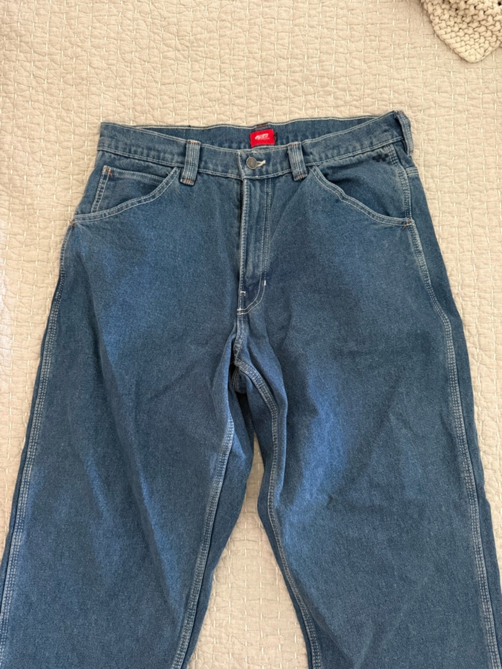 Vans Men's Blue Denim Jeans - Classic Relaxed Fit